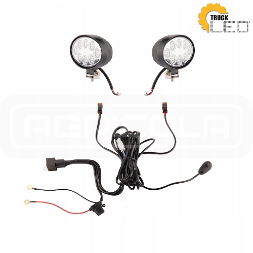 PHARE TRAVAILLÉ 8XLED 1920 LM 24W