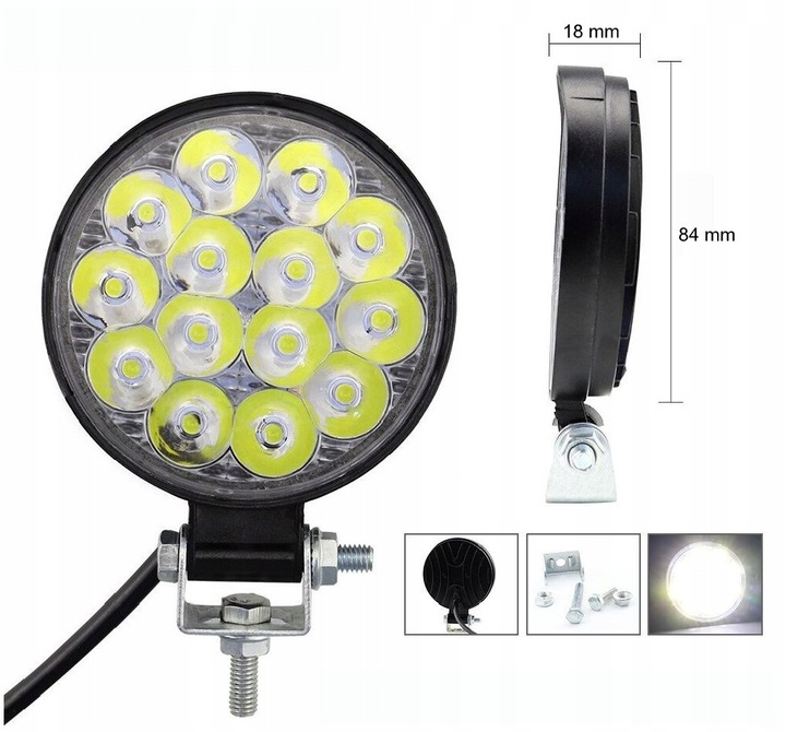 FARO EN FUNCIONAMIENTO 14 DIODO LUMINOSO LED MINI ANTINIEBLA HALÓGENO 