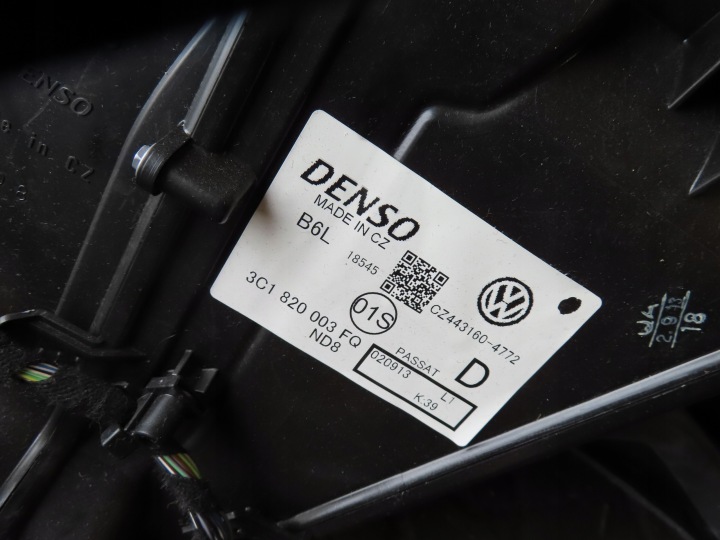 VW PASSAT B7 CHAUFFAGE EUROPE 3C1820003FQ