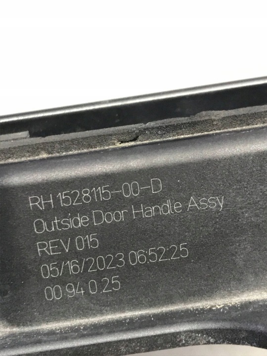 POIGNÉE PORTES AVANT DROITE TESLA MODÈLE AVEC 1528115-00-D