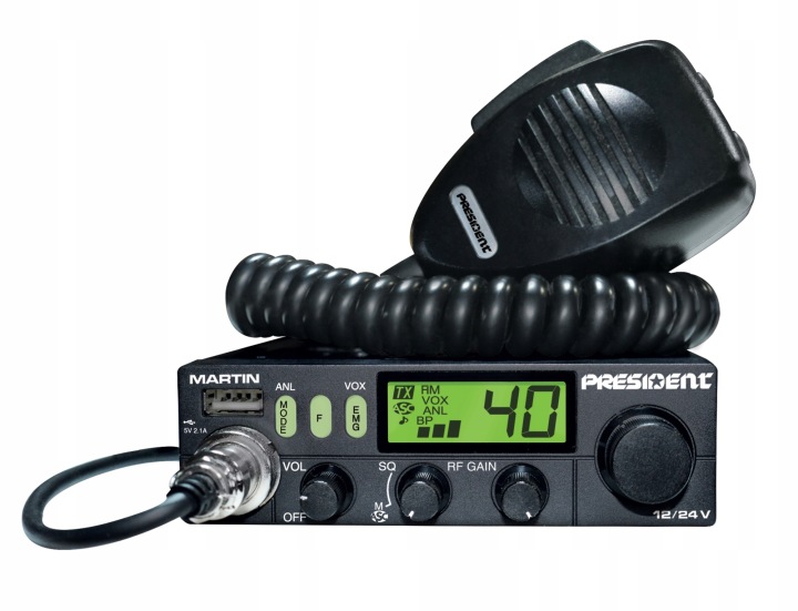 RADIO RADIO PRESIDENT MARTIN 12/24V VERS CAMION B4U