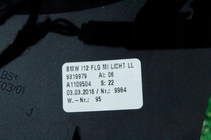 MOULURE GRILLE CONDUIT D'AIR CENTRALE BMW I8 I12 I15