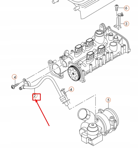 AUDI A3 8V TUYAU DE DÉGAZAGE MOTEUR 04E103474K