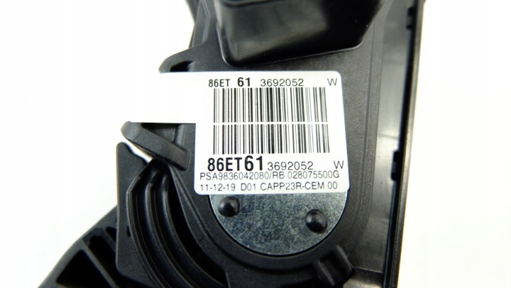 PEUGEOT 308 T9 1.5 HDI POTENTIOMÈTRE GAZ 9836042080