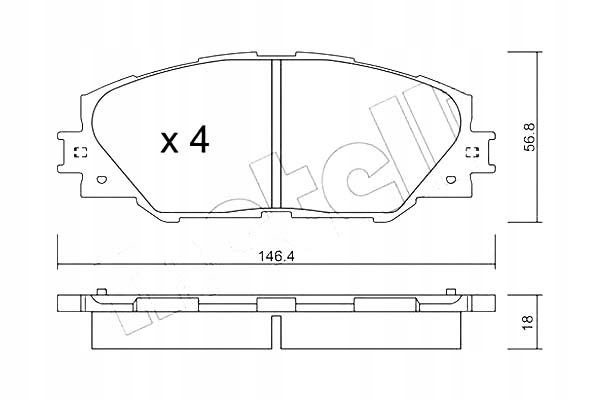 PLAQUETTES FREIN TOYOTA RAV 4 III 2.2 D-CAT 4WD (A