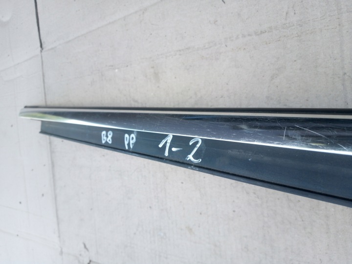 AUDI A4 B8 MOULURE SUPÉRIEURE PORTES DROIT AVANT ARGENTÉE CHROME 8K0853284G 1-2