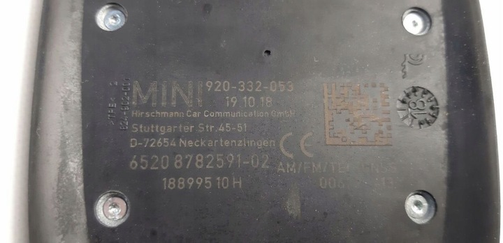 MINI ONE F56 2018R 1.5 ANTENNE TOITS 65208782591