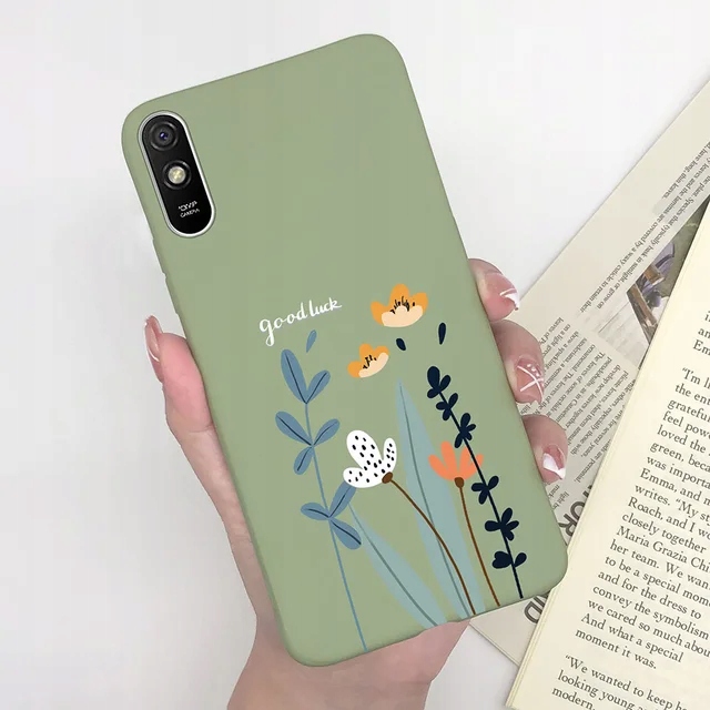 PARA XIAOMI REDMI 9A 9AT 9I PRZYPADKU KRZEMU MODY MOTYL DIBUJO SERCA TELÉFONO 