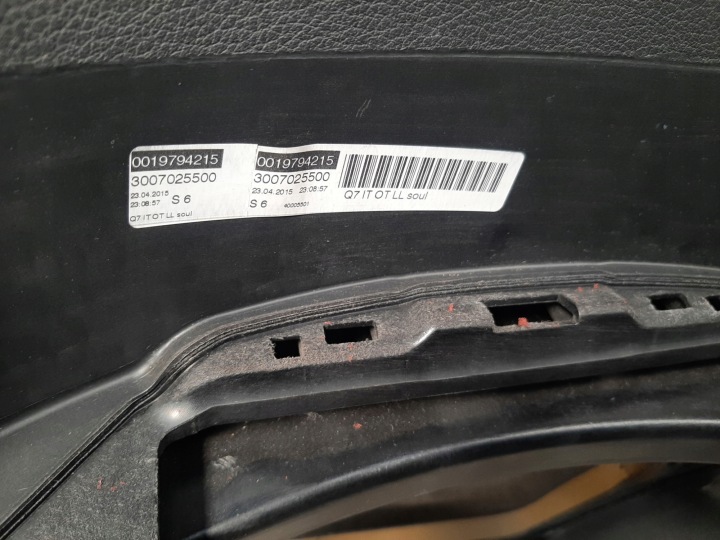 AUDI Q7 SQ7 15-18 PLANCHE COCKPIT COURROIES AIRBAG 4M1858005 4M0857706AA 705AA