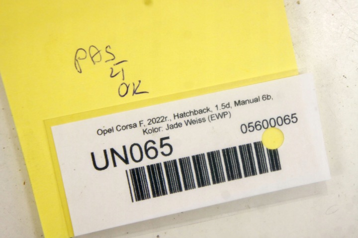 UN065 OPEL CORSA F CEINTURE DE SÉCURITÉ GAUCHE ARRIÈRE 98412248XX