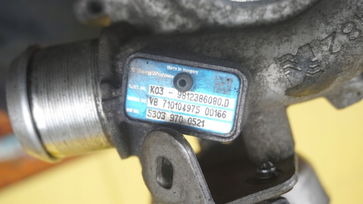 JUMPER 2.0 BLUEHDI EURO 6 110KM 19R AHM TURBINE TURBOCOMPRESSEUR 9812386080