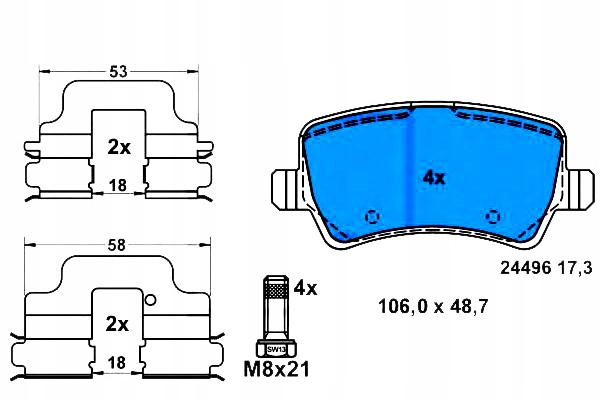 PADS HAM. FORD T. GALAXY- S- MAX. 06- 15 