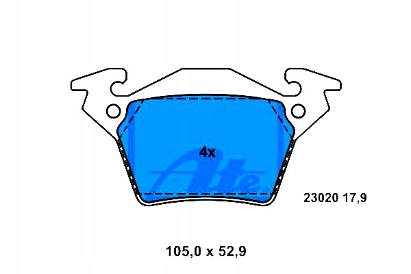 ATE 13.0460-3985.2 KIT PLAQUETTES FREINS FREINS DISQUE