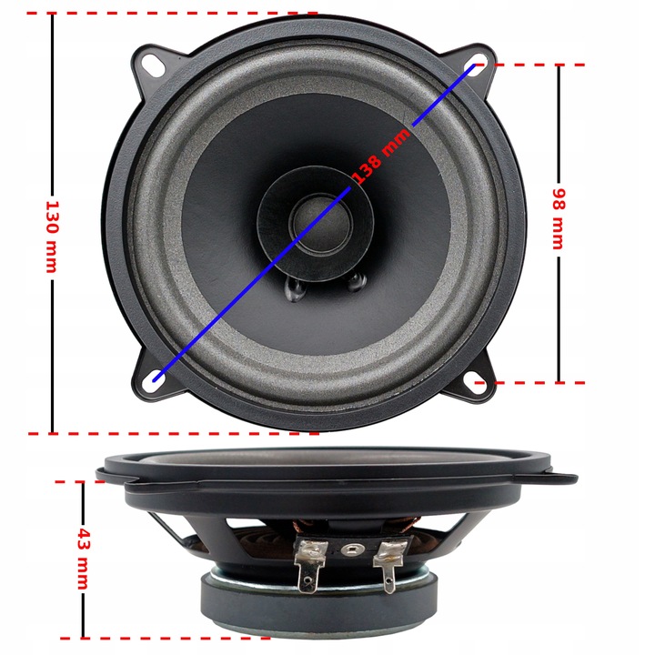 POTENTE ALTAVOCES DE AUTOMÓVIL DISTANCIAS ABREVIATURA PARA RENAULT MEGANE 3 PARTE DELANTERA PARTE TRASERA 