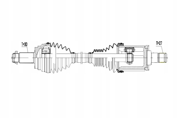 DEMI-ARBRE MENÉE BMW X5 06-, X6 06- GAUCHE TYPE 2/