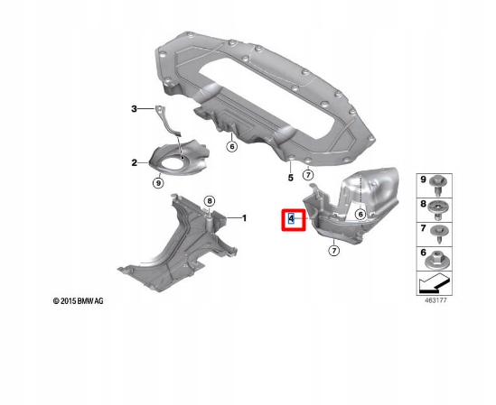 BMW 7 G11 G12 ARRIÈRE GAUCHE PROTECTION CHÂSSIS 51757340179