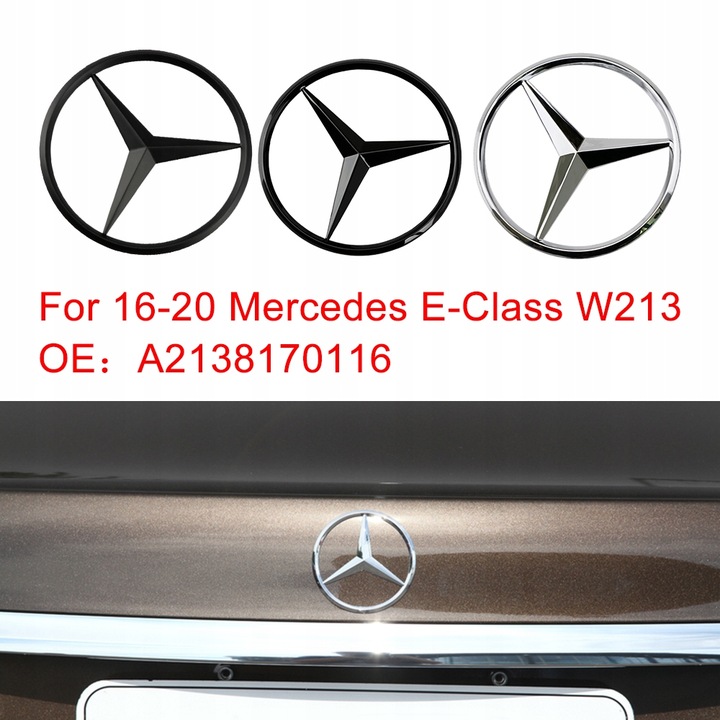 MERCEDES-BENZ PARTE TRASERA LOGOTIPO INSIGNIA E CLASE W213 