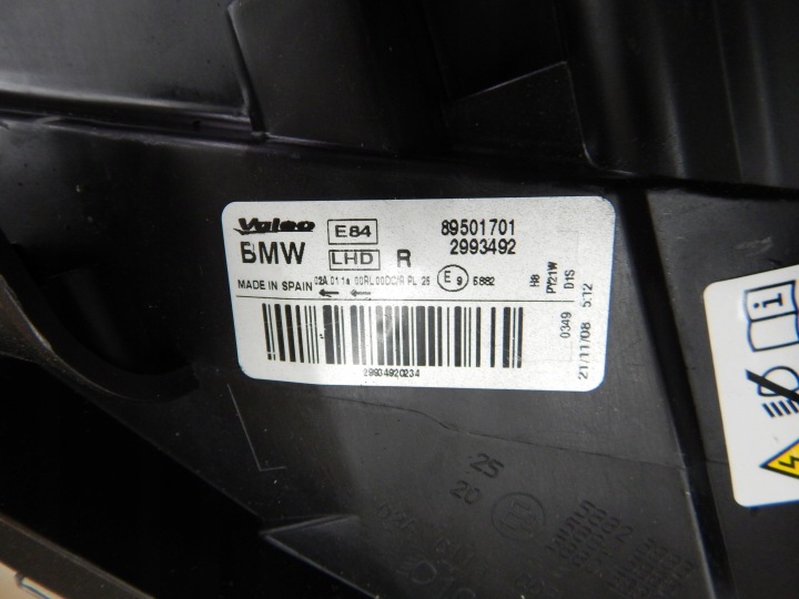 PHARE AVANT AVANT DROITE BMW X1 E84 BI-XENON 89501701 ORIGINAL