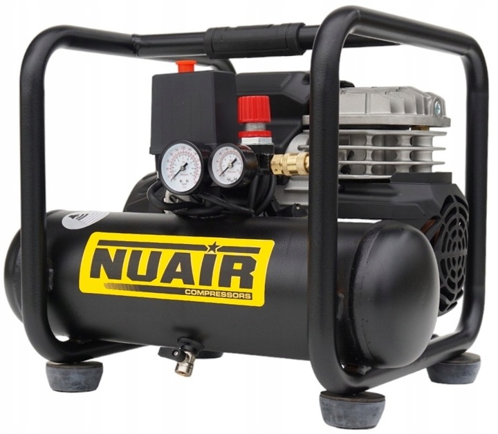 NUAIR COMPRESSOR BEZOLEJOWY CICHY COMPRESSOR 6L 1,5KM + SET ACCESSORIES 6EL. 