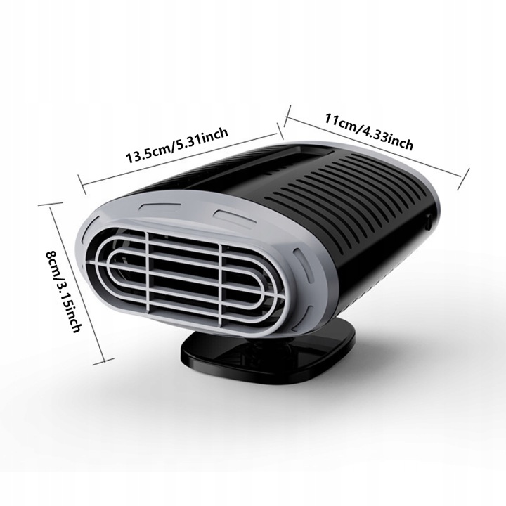 MINI CHAUFFAGE RADIATEUR AUTOMOBILE BRUYÈRE VENTILATEUR SUR VITRE VERS VOITURE 12V