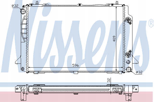 RADIATEUR EAU AUDI 80 2.8 (8C. B4)