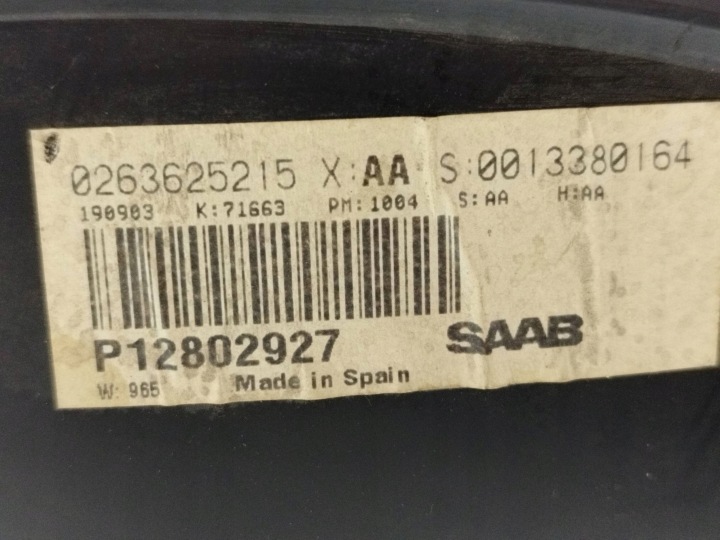 2003 SAAB 9-3 VER2 COMPTEUR COMPTEUR DE VITESSE 0263625215
