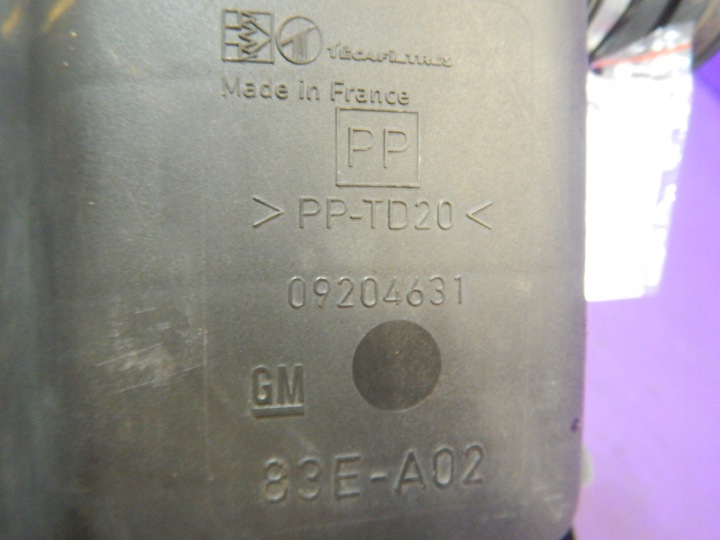 OPEL AGILA A 1.2 CHÂSSIS FILTRE AIR 09204631