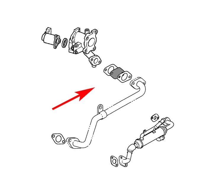 AT-EGR-558/B 558 BRIDA CIEGA EGR OPEL CORSA ASTRA ZAFIRA 1.7 CDTI 