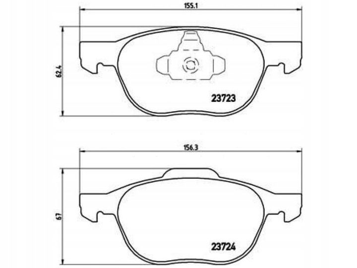 ZAPATAS PARTE DELANTERA FORD KUGA I MK1 2.0 2.5 08-12 