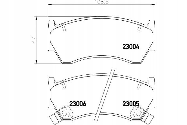 TRINKELĖS STABDŽIŲ NISSAN ALMERA I SENTRA V 1.4\/1.6\/ nuotrauka 2