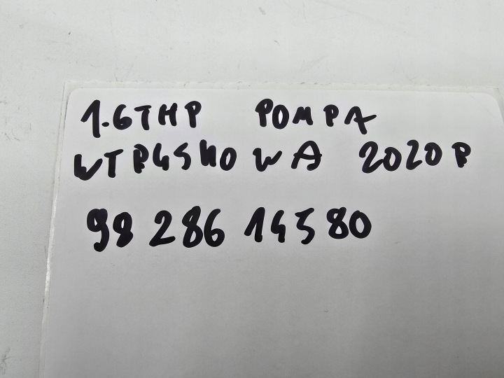 POMPE INJECTION PEUGEOT 508 9828614580 1.6THP 2020R