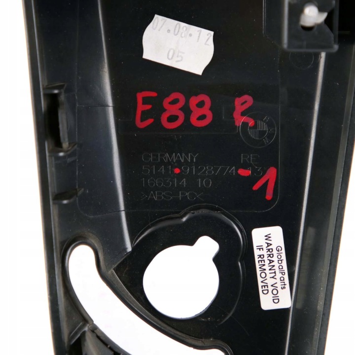 BMW SERII 1 E88 BOUCHON TOITS DROIT ARRIÈRE 9128774