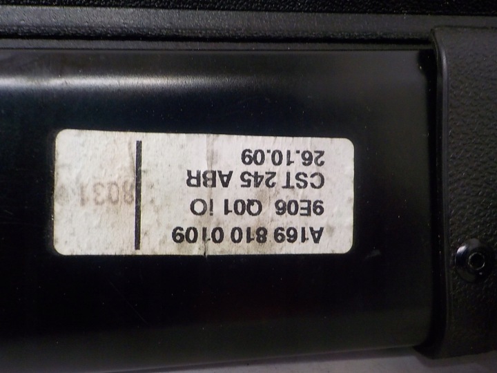 MERCEDES-BENZ CLASSE B W245 STORE COUVERCLES DE COFFRE A1698100220