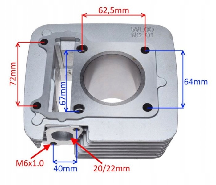 PISTON PISTON 54 MM YAMAHA TTR TT-R XT YBR 125