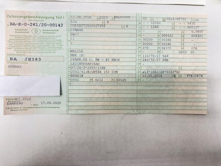 DOCUMENTS CHÂSSIS YAMAHA WR 125X