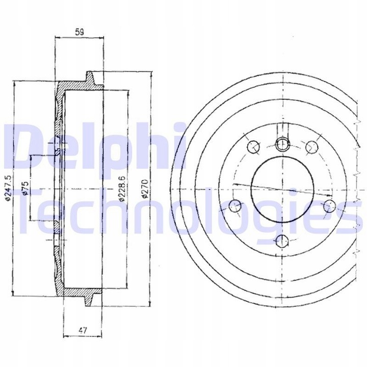 BEBEN DE FRENADO BF275 DELPHI 