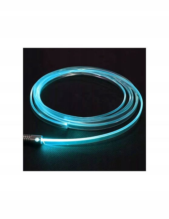 5 X CABLE DE FIBRA ÓPTICA AMBIENT DIODO LUMINOSO LED RGB ILUMINACIÓN INTERIOR 