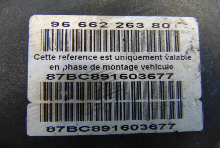CITROEN C5 III 2.0HDI POMPE ABS 9666226380
