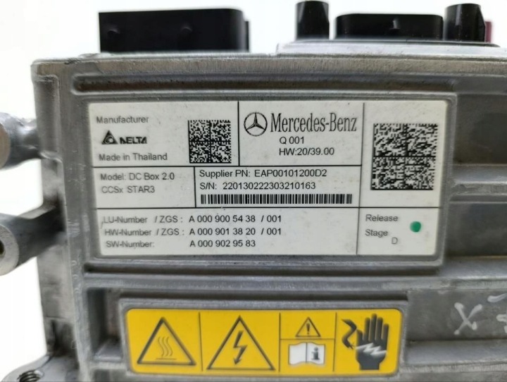 MERCEDES-BENZ EQE V295 2023 FALOWNIK CONVERTISSEUR TENSION A0009005438