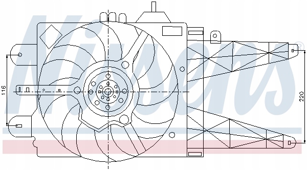 VENTILATEUR RADIATEUR FIAT PUNTO II (99-) 1.2 I PU
