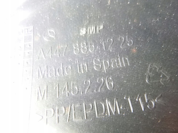 PARE-CHOCS ARRIÈRE ARRIÈRE MERCEDES W447 -V-CLASS 5890 2014-2020R. A4478851225