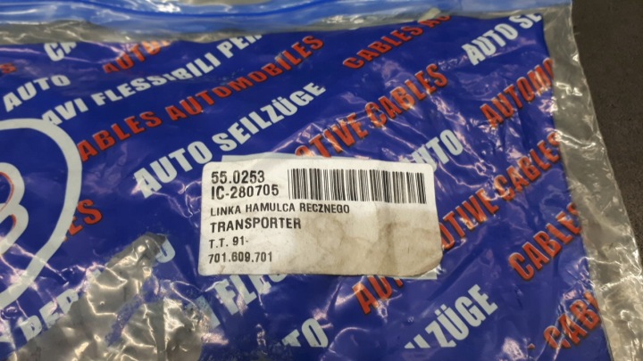 CÂBLE FREINS ARRIÈRE GAUCHE DROIT VW TRANSPORTER IV 701609701