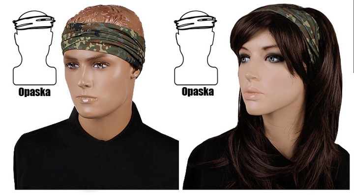 SKARA APSAUGINĖ WIELOFUNCYJNA ORTAKIS BANDANA MORO MIL-TEC - FLECKTARN (7382) nuotrauka 5