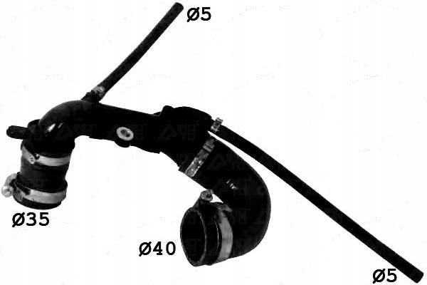 FIL ÉCHANGEUR D'AIR DE SURALIMENTATION RENAULT CLIO 1,5DCI