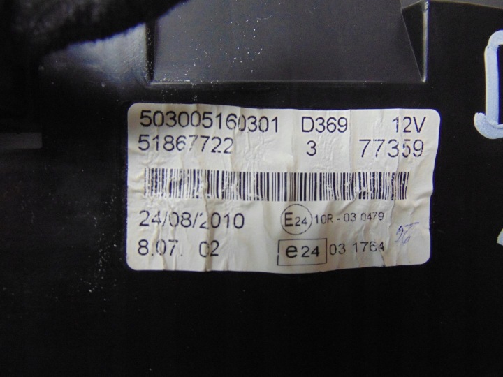 COMPTEUR COMPTEUR OPEL COMBO D DOBLO II 1.6 MTJ 51867722 EUROPE