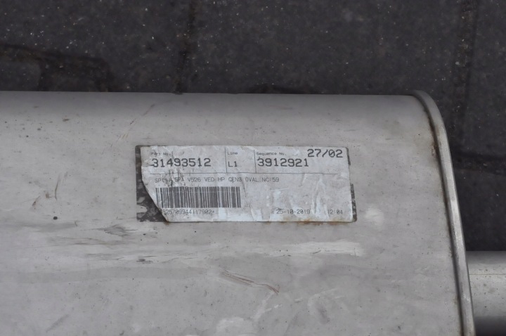 VOLVO XC90 II 2.0 B5 MILD-HYBRID SILENCIEUX FINAL ÉCHAPPEMENT 31493512 82441154