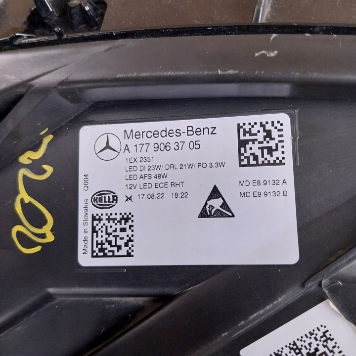 PHARE AVANT AVANT GAUCHE FULLLED MERCEDES A CLASSE 177 LED HIGH PERFORMANCE