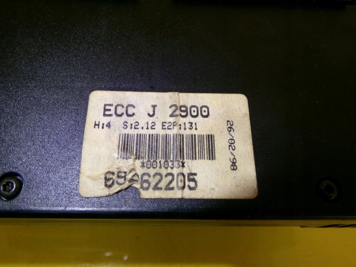 PANNEAU COMMANDE FLUX D'AIR OPEL VECTRA B 69262205 NR1252