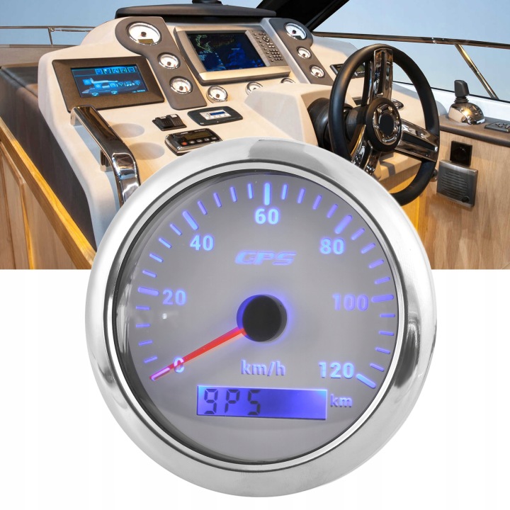 85MM 120KM/H GPS COMPTEUR DE VITESSE MORSKI I LADOWY