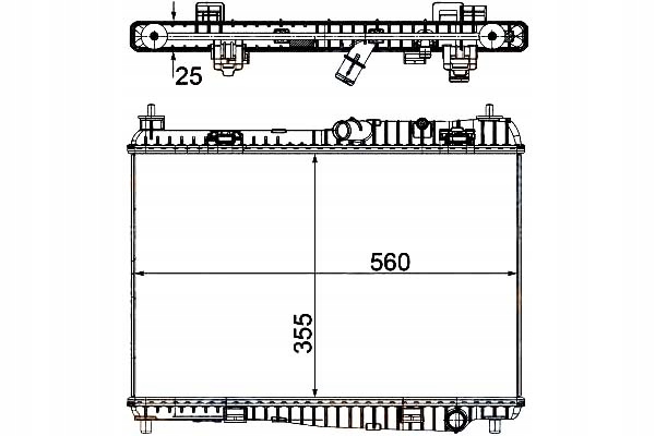 HEL8MK 376 754-764 RADIATOR ENGINE - SYSTEM CHLOD photo 2 - milautoparts-fr.ukrlive.com